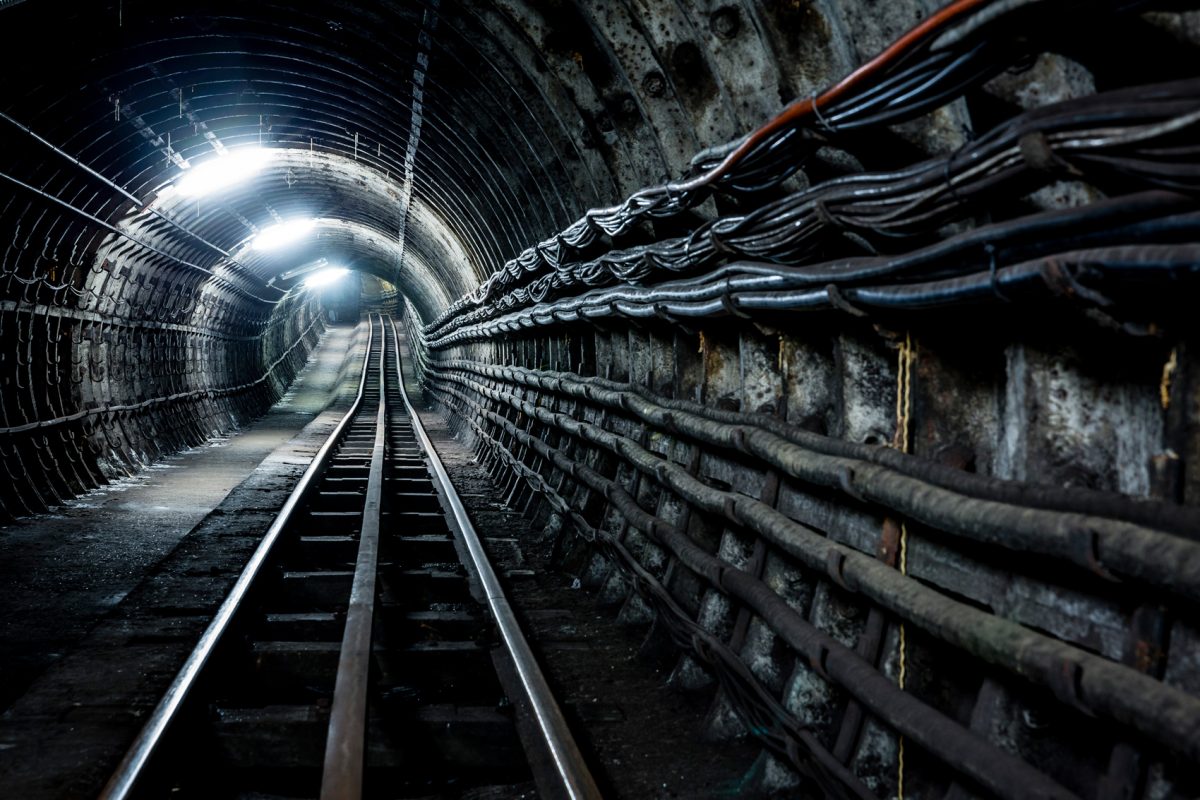 View of Tunnels down Tracks, © The Postal Museum/Miles Willis