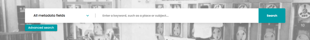 Screenshot showing the search bar at the top of a page in the Portal.